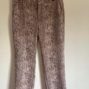 Banana Republic Taupe Animal Print Pants